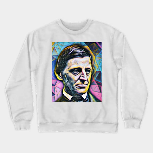 Ralph Waldo Emerson Portrait | Ralph Waldo Emerson Artwork 2 Crewneck Sweatshirt by JustLit